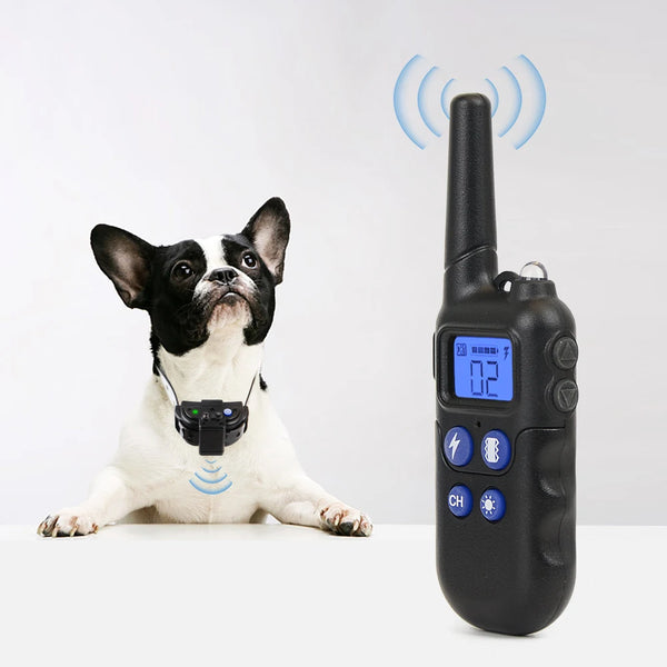 Dog Training Collar with Remote & Walkie-Talkie – Shock, Vibration, Beep & Light Modes, Waterproof, Rechargeable