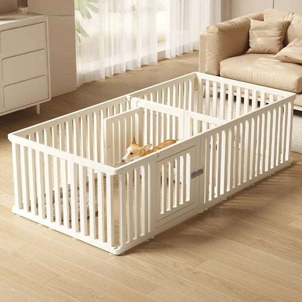 Indoor Dog Fence – Portable Pet Safety Gate with Anti-Escape Design & Suction Lock