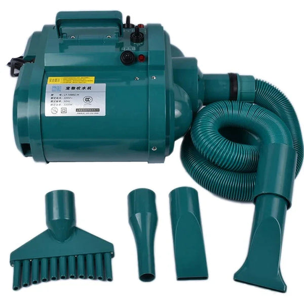 Professional Pet Hair Dryer for Dogs & Cats – Double Motor Grooming Blower with Adjustable Speed & Heat