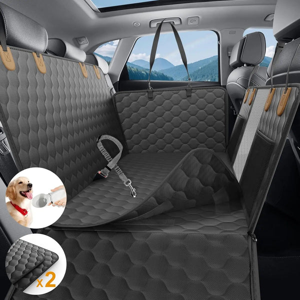 Waterproof Foldable Dog Car Seat – Travel Safety Hammock & Back Seat Protector