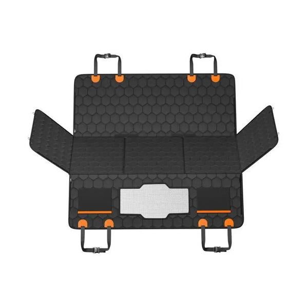 Dog Car Seat Extender Hammock Bed with Mesh Window & Storage Pocket