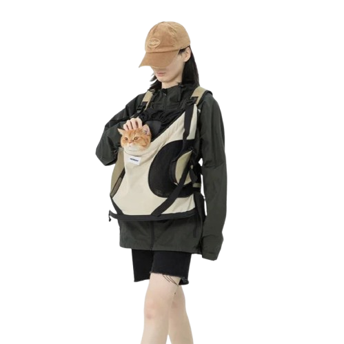 Breathable Pet Carrier Backpack – Front or Back Wear Tote for Cats & Small Dogs