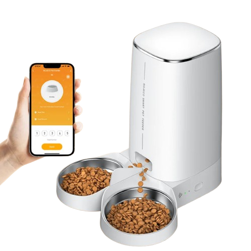 Smart Automatic Pet Feeder – 4L WiFi Cat & Dog Food Dispenser with App Control